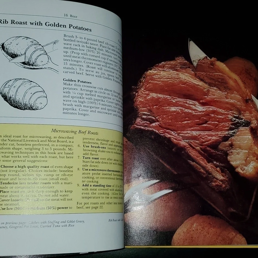 Vintage‎ Betty Crocker's microwave cookbook circa 1981 Hardcover about 280 pages